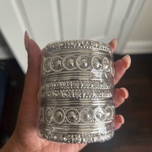 Elegant Silver Decorative Bangles